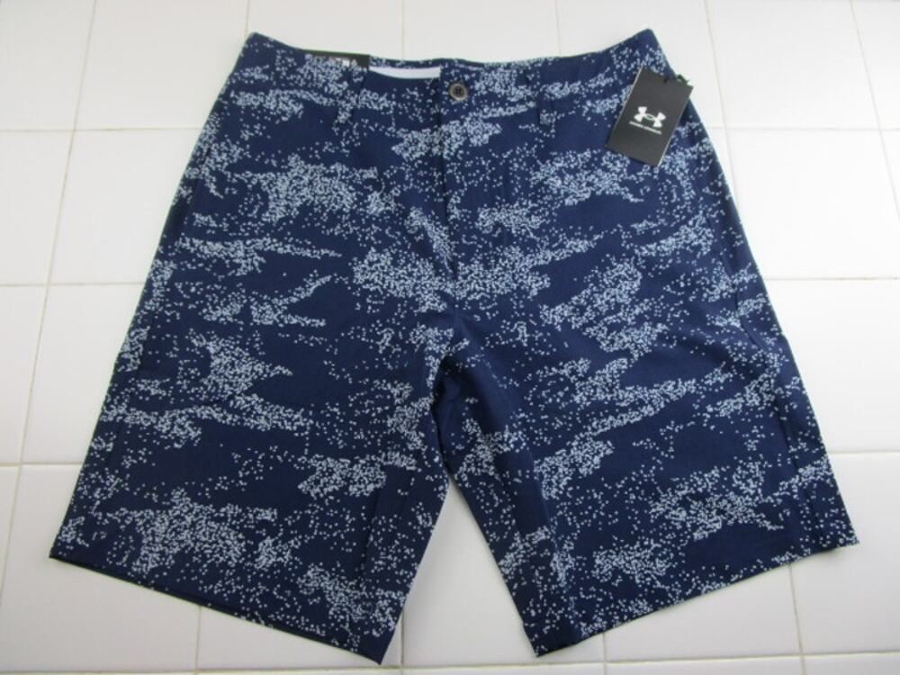 Under Armour Storm Golf Printed Shorts 10"‎ Inseam Blue Camouflage Men's Size 32